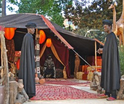 La auténtica jaima africana de los Emisarios de los Reyes Magos - Bioparc Valencia en el Parterre