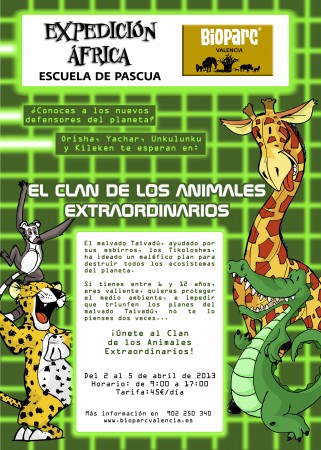Bioparc Valencia - Expedición África Pascua 2013 - clan de los animales extraordinarios