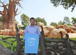 David Navarro - padrino de la III Carrera en Manada de Bioparc Valencia - bosque de baobabs