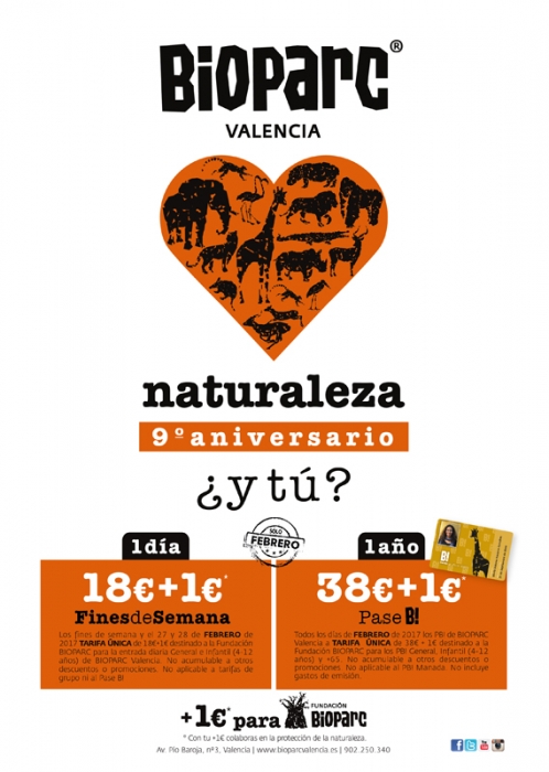 9º aniversario BIOPARC Valencia - BIOPARC Valencia celebra 9 años de amor por la naturaleza