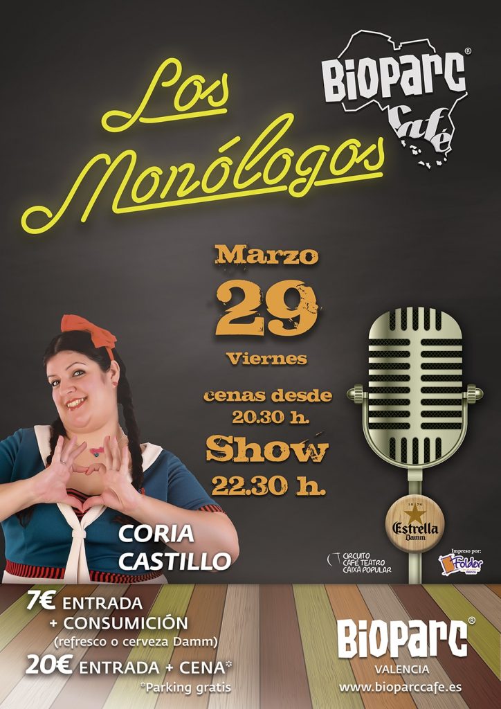 El humor de Coria Castillo en Los monólogos de BIOPARC Café