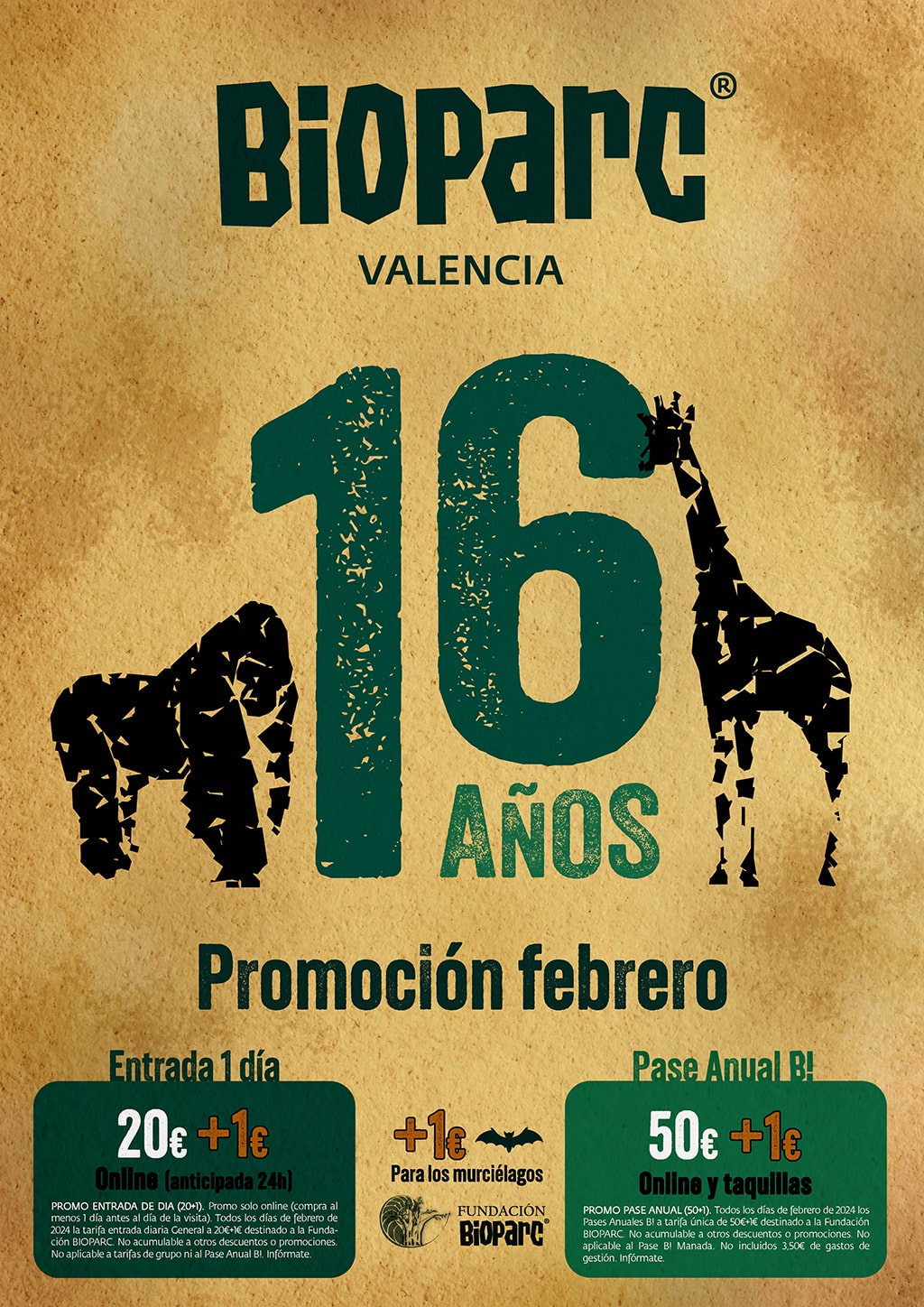 Promociones 16 Aniversario BIOPARC Valencia
