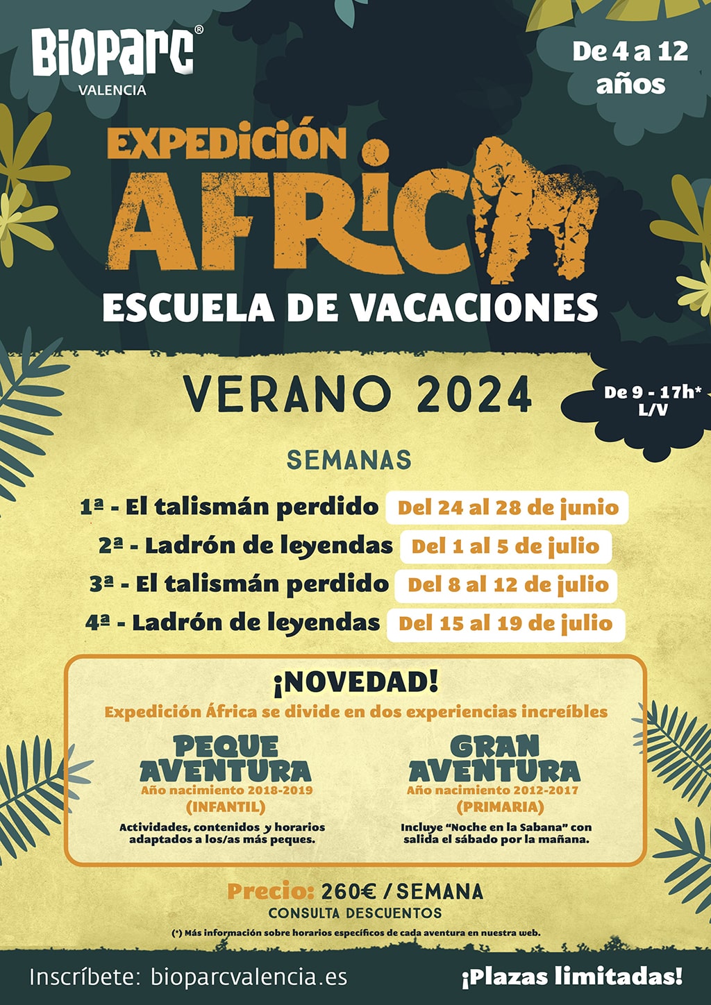 Escuela de verano 2024 BIOPARC Valencia